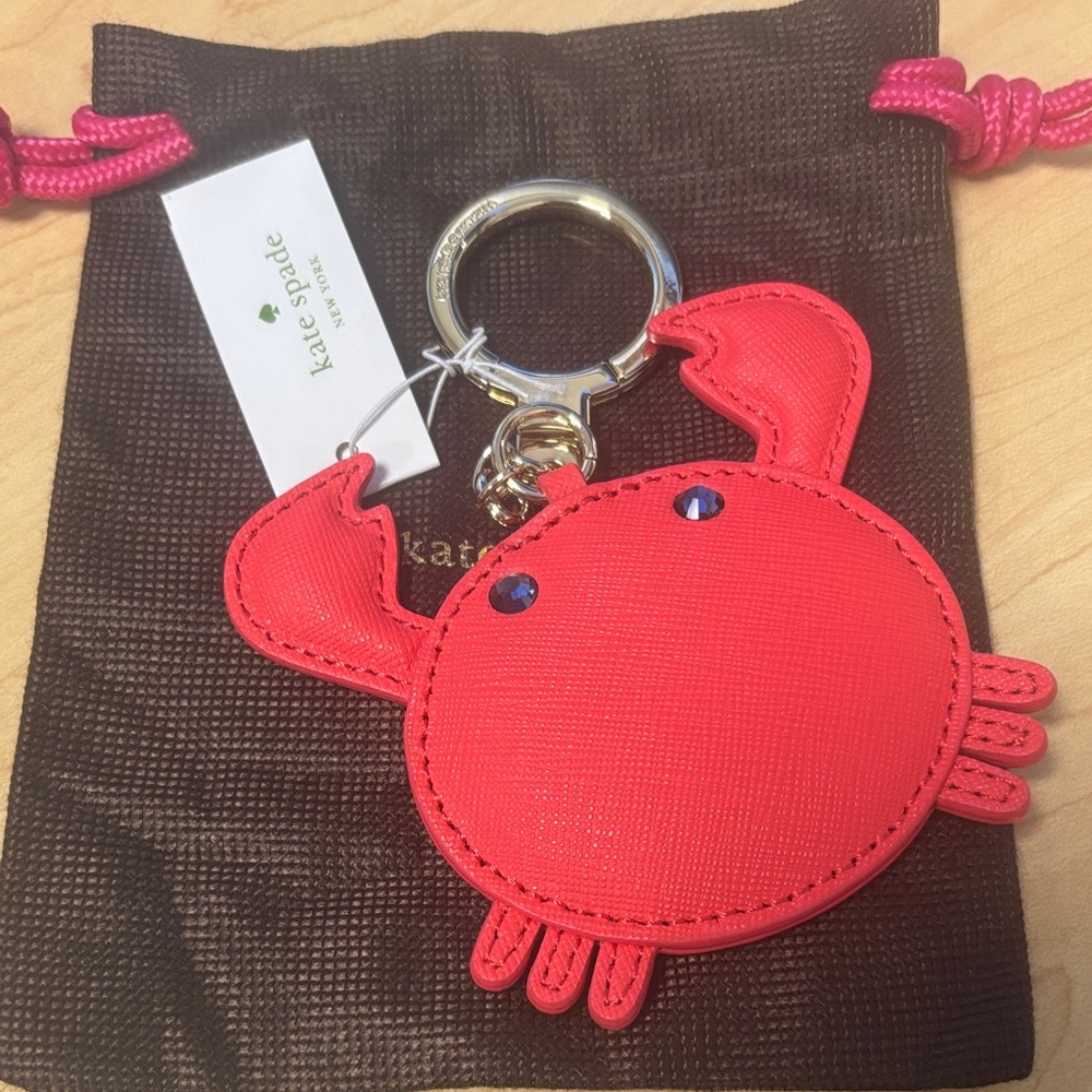 Kate Spade Bright Red Crab Bag Charm